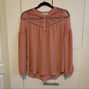 Heartloom Blush Lace Long Sleeve Top